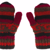 Rękawiczki z wełny bordowe - Feltiness