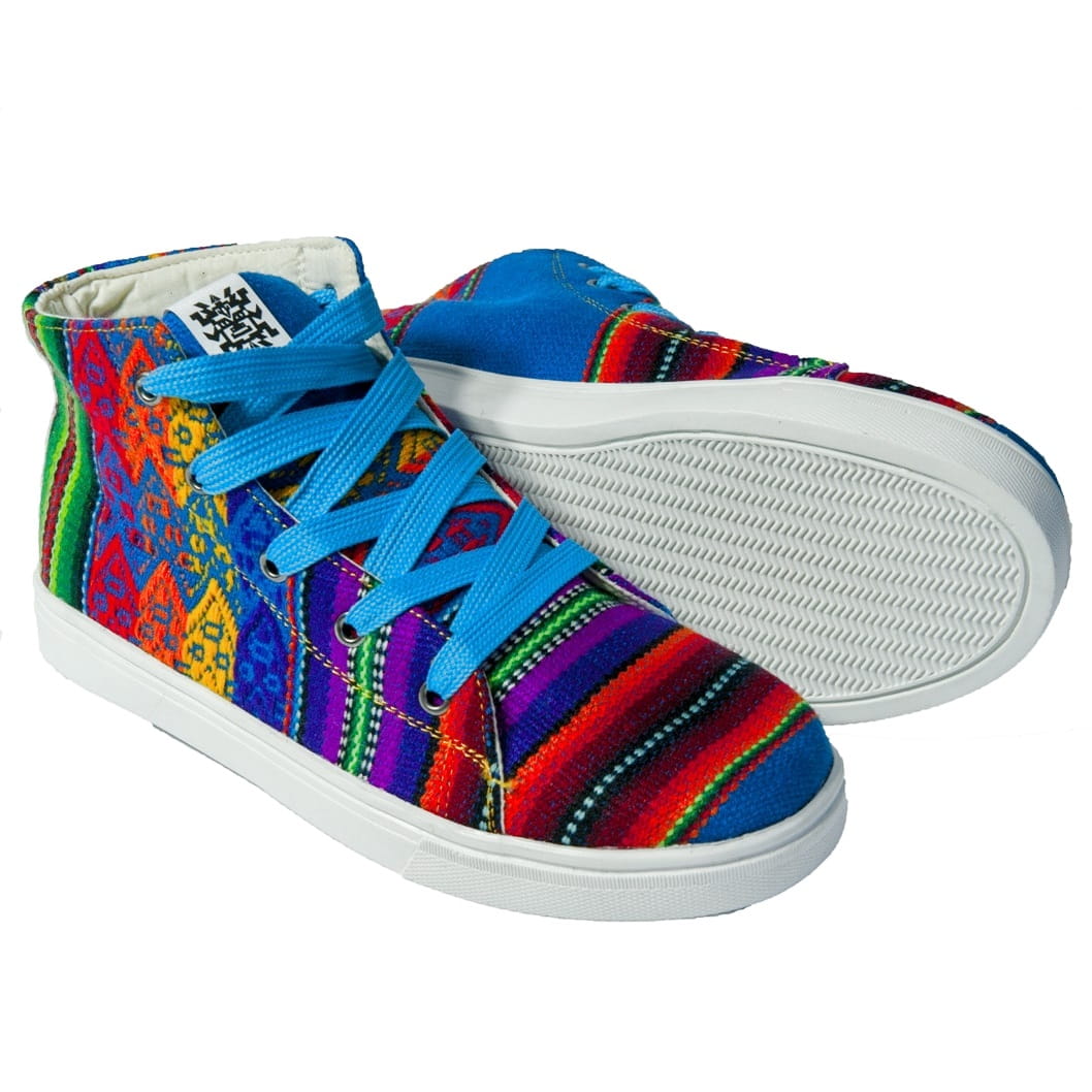 Trampki Inkamos Alto Azul New, oryginalne buty z Peru - obrazek 2