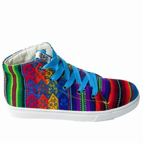 <p><span >Oryginalne buty Inkamos wykonane z kolorowej tkaniny zdobionej tradycyjnymi wzorami kultury Inków.</span></p> Trampki Inkamos Alto Azul New, oryginalne buty z Peru - Feltiness