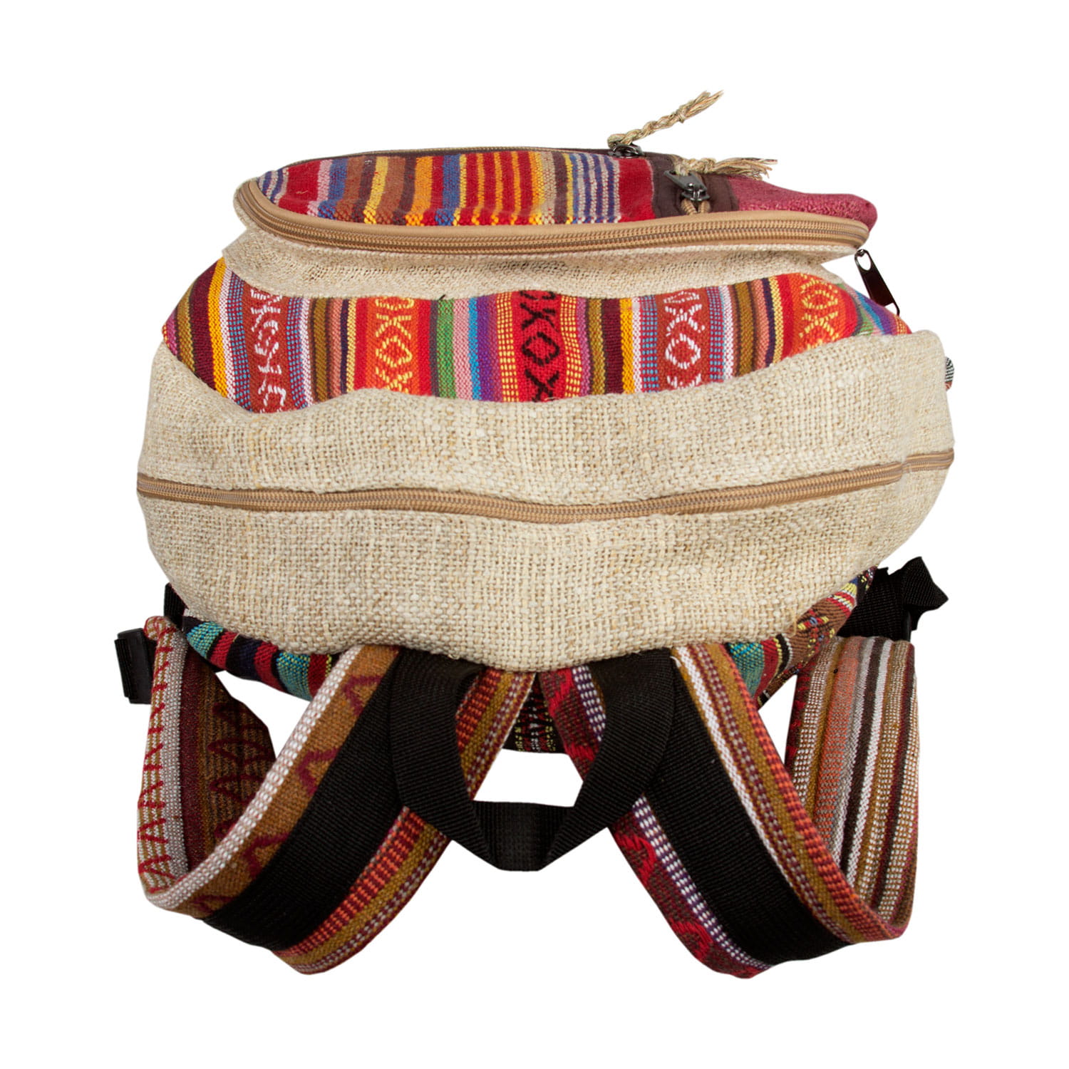 Plecak z włókien naturalnych Stripes - obrazek 5