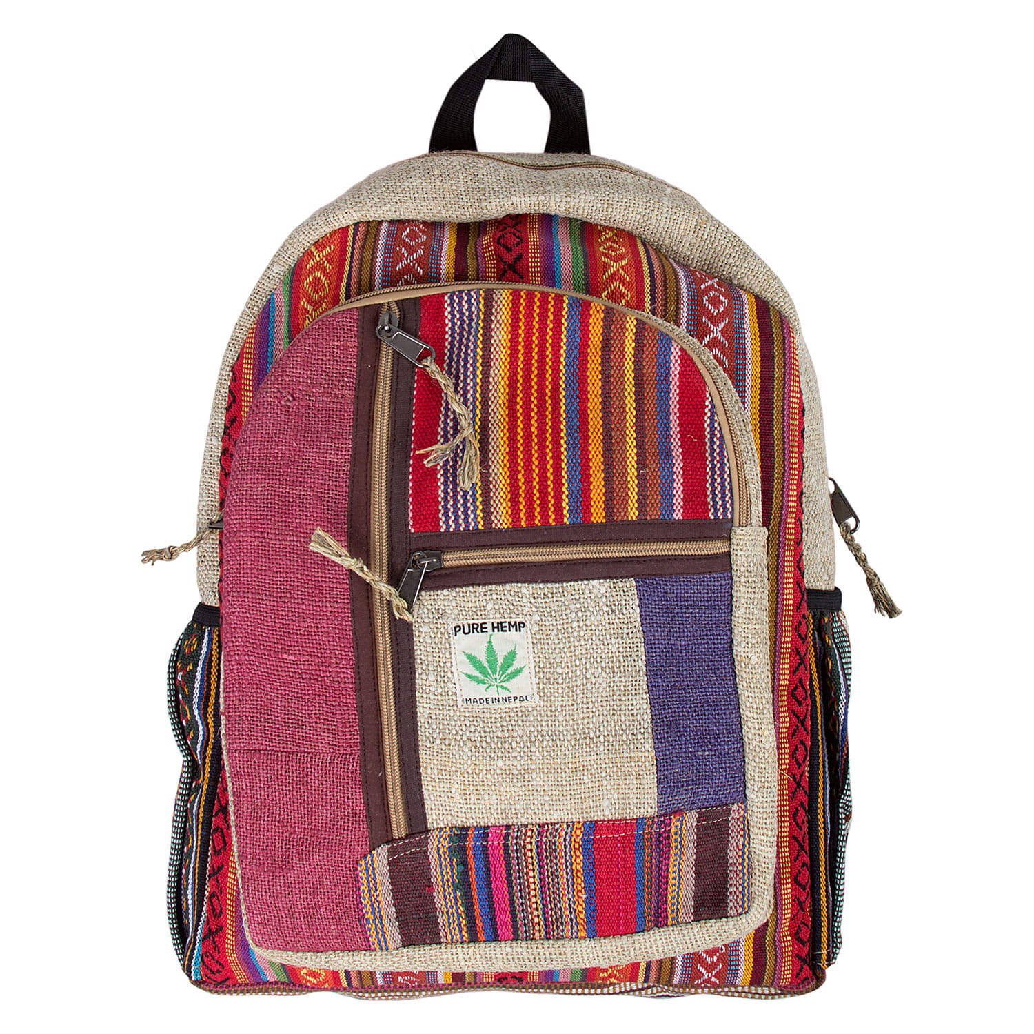 Plecak z włókien naturalnych Stripes - obrazek 2