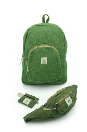 Plecak z włókien naturalnych Green - Feltiness