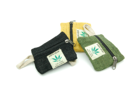 Alternative view of Portfel Yellow z konopi