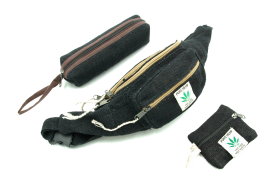 Piórnik Black z włókna konopnego - Feltiness