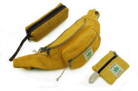 Piórnik Yellow z włókna konopnego - Feltiness