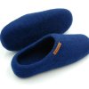 Paputy Granatowe - kapcie wełniane