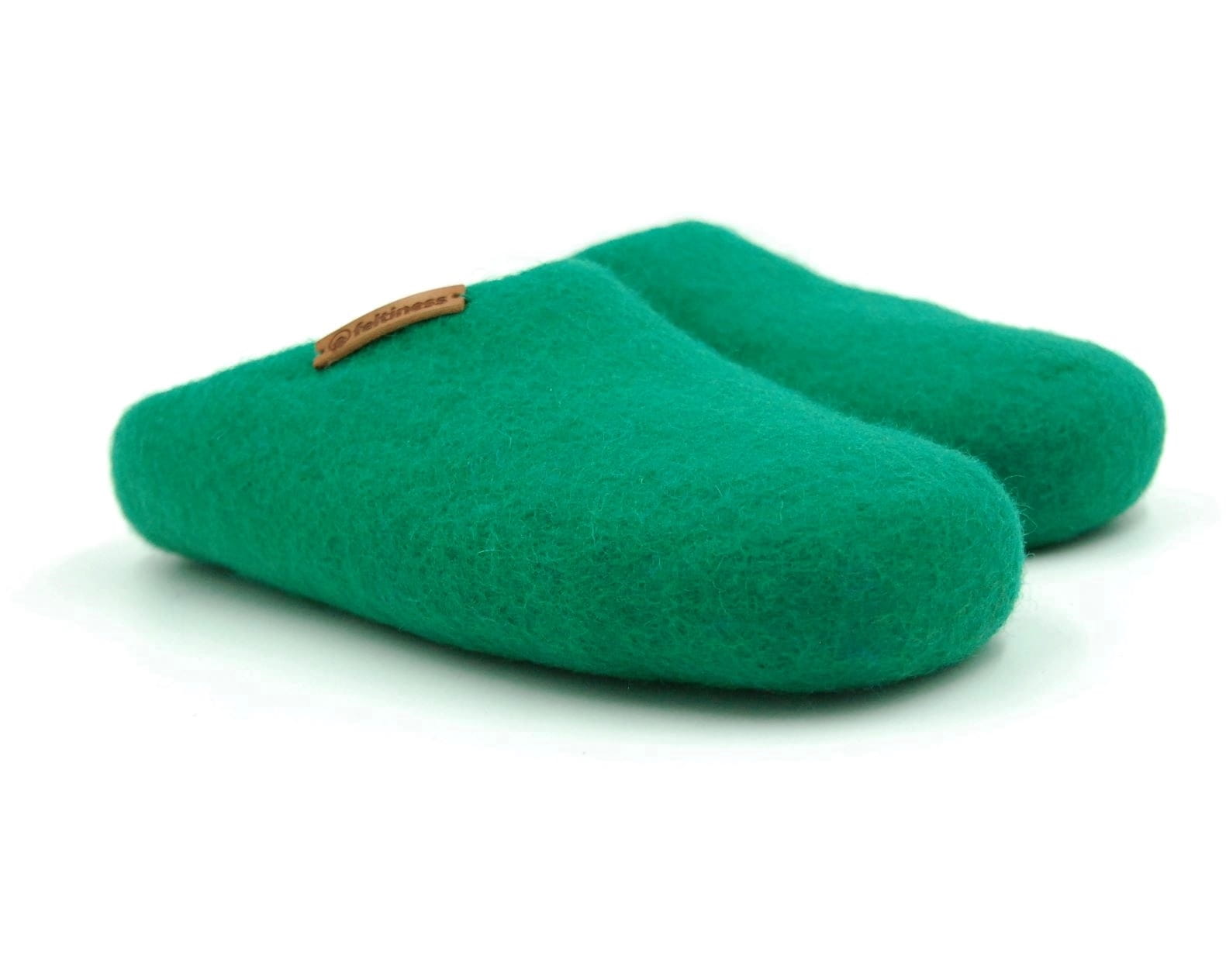 Paputy Zielone - kapcie wełniane - obrazek 2
