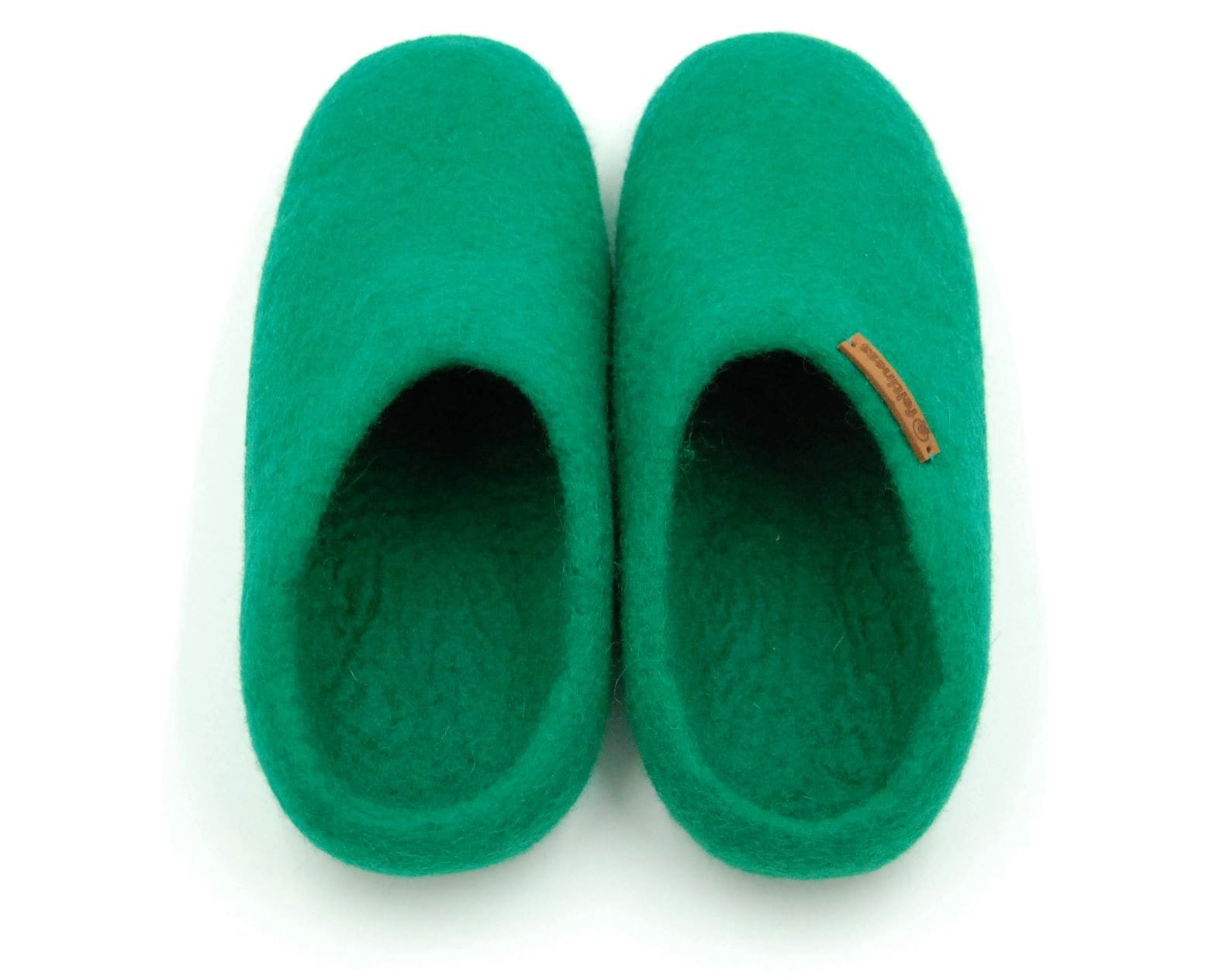 Paputy Zielone - kapcie wełniane - obrazek 4