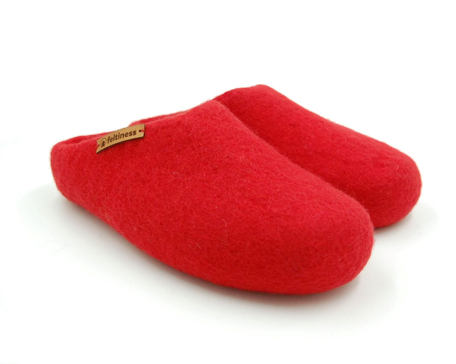 Paputy Czerwone - papcie wełniane - obrazek 2