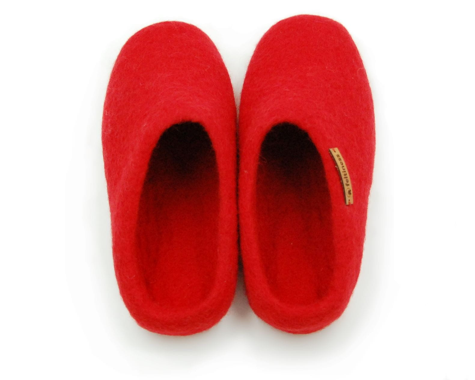 Paputy Czerwone - papcie wełniane - obrazek 4