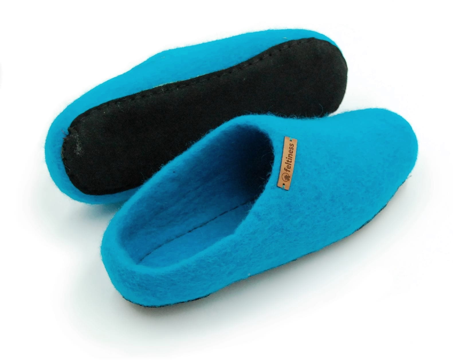 Paputy Morskie z podeszwą - papcie wełniane