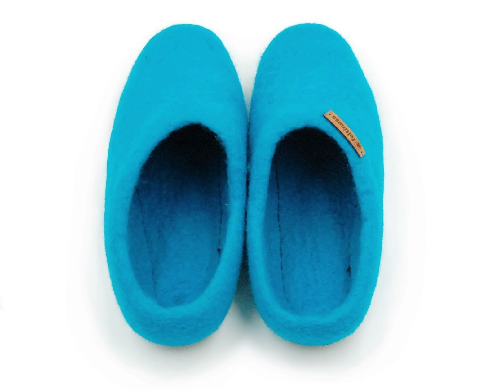 Paputy Morskie z podeszwą - papcie wełniane - obrazek 4