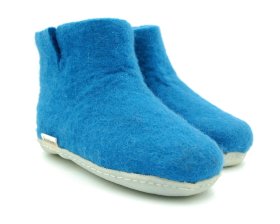 Alternative view of Bambosze Lazurowe - kapcie wełniane