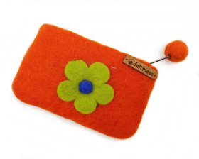 Portfel, futerał z filcu Kolorowy - Feltiness