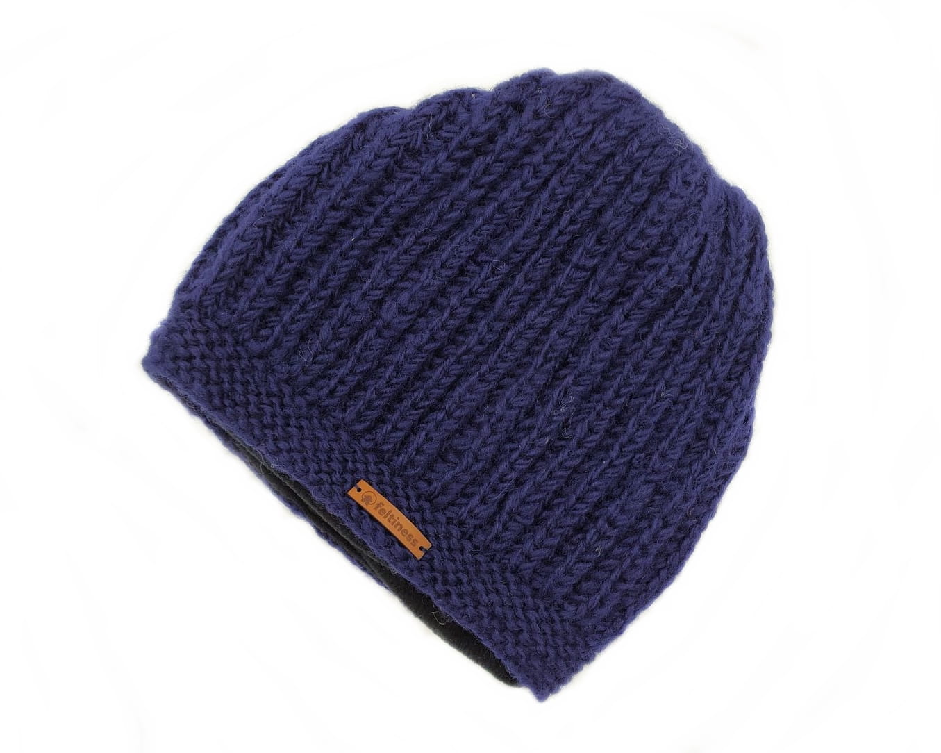 Czapka wełniana Granat - obrazek 2