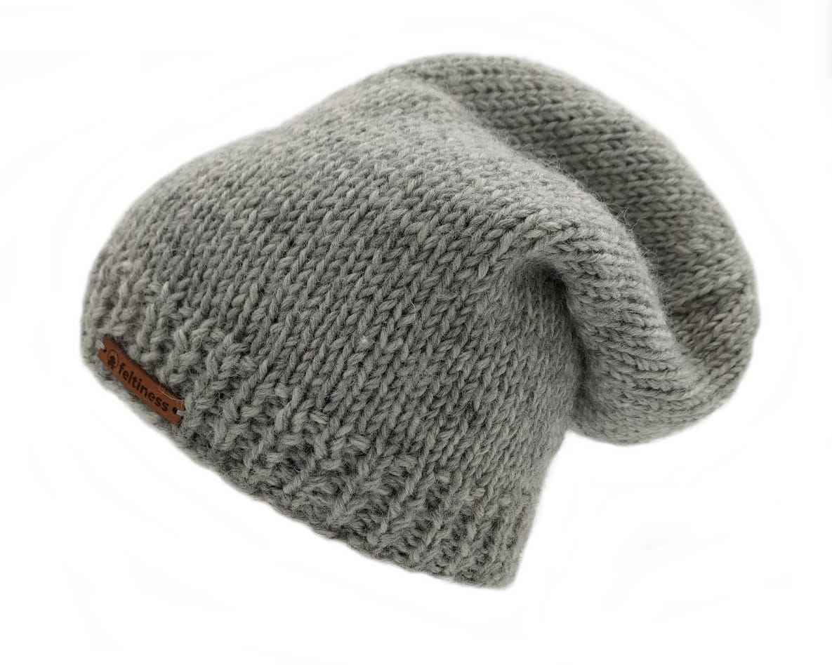 Czapka wełniana jasny Popiel