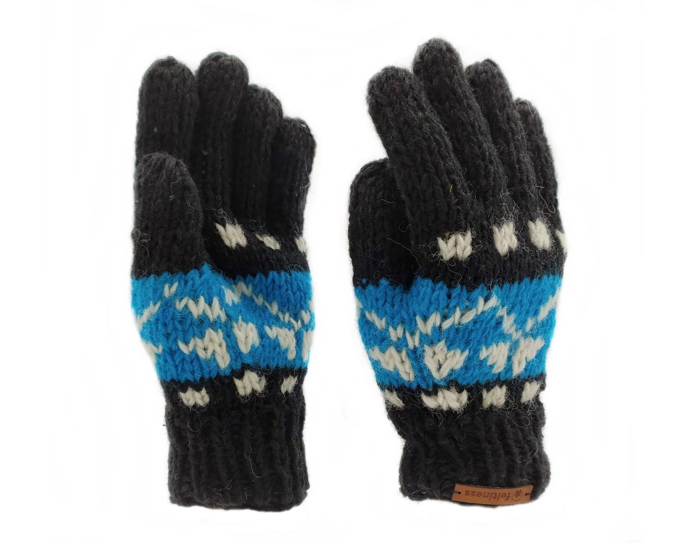 Rękawiczki wełniane granatowe