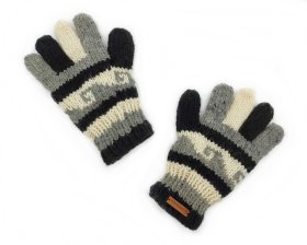 Rękawiczki wełniane wykonane ręcznie - Feltiness