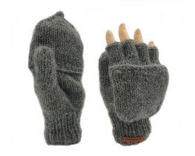 Alternative view of Rękawiczki wełniane z klapką bez palców