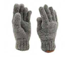 Rękawiczki z wełny popielate