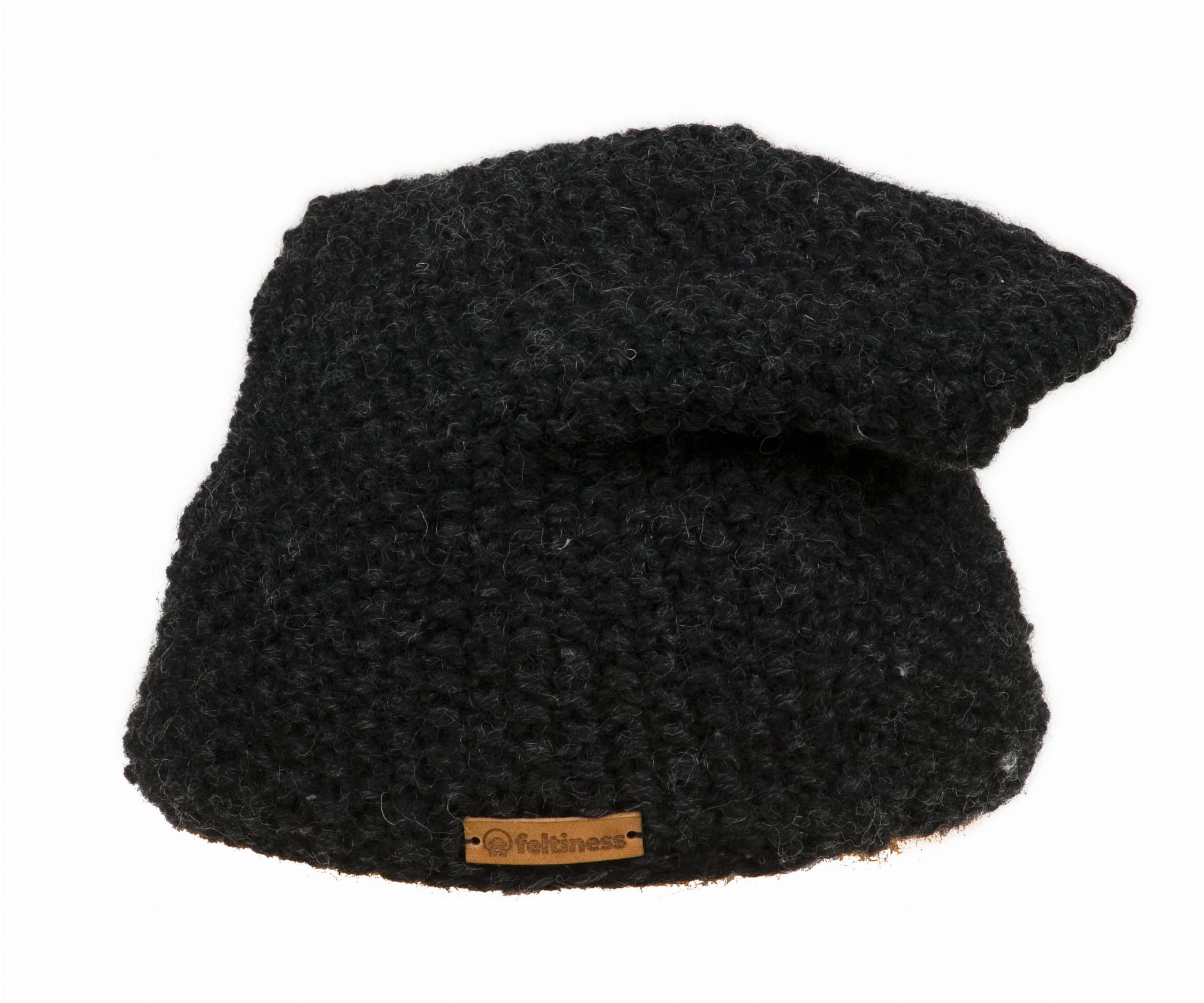 Czapka z wełny czarna - obrazek 6