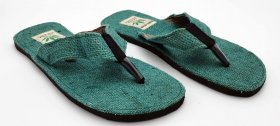 Alternative view of Klapki z konopi Flip Flop zielone