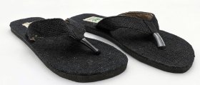 Alternative view of Klapki z konopi Flip Flop czarne