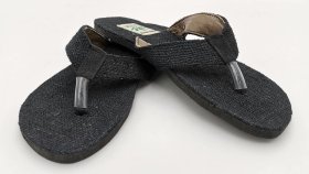 Klapki z konopi Flip Flop czarne