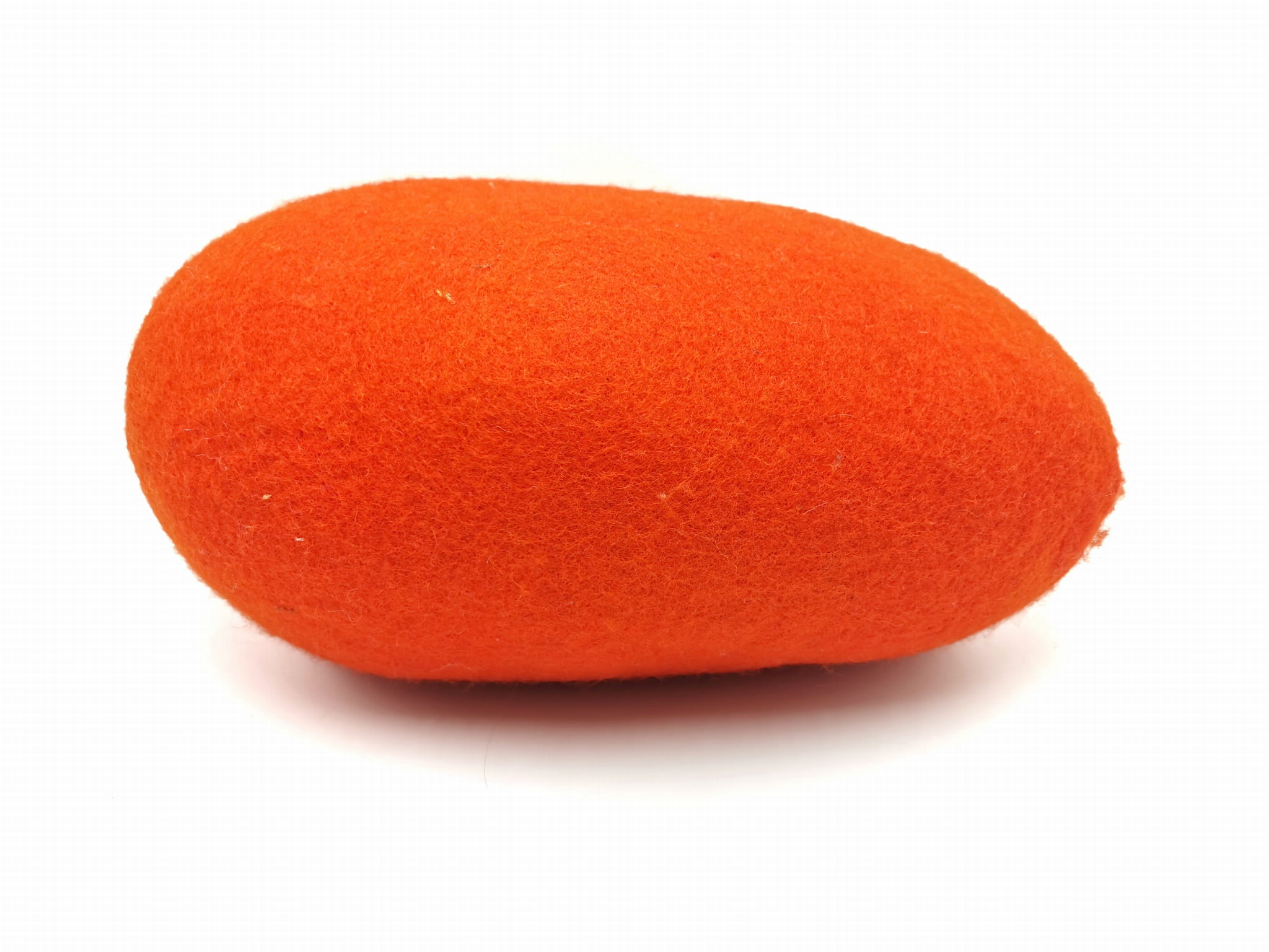 Poduszka wełniana dekoracyjna z wełny średnia pomarańczowa