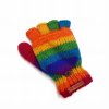 Rękawiczki wełniane z klapką Multikolor - Feltiness