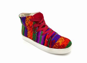 Trampki Inkamos Alto Rojo NEW, oryginalne buty z Peru