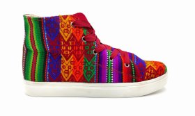 Trampki Inkamos Alto Rojo NEW, oryginalne buty z Peru - Feltiness