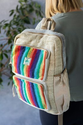 Plecak naturalny Rainbow Cube - Feltiness