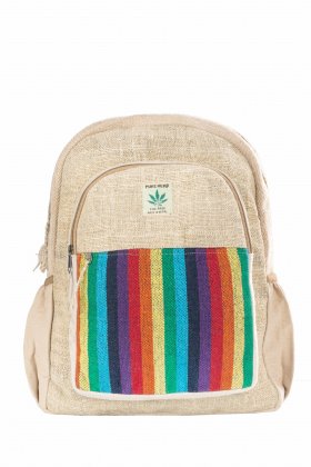 Plecak naturalny Rainbow Striped