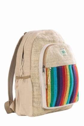 Alternative view of Plecak naturalny Rainbow Striped