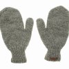 Rękawiczki wełniane jasny popiel