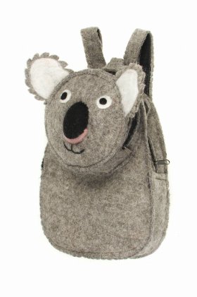 <p><span >Przepiękny dziecięcy plecak wykonany ręcznie w Nepalu z filcowanej, owczej wełny.</span></p> Plecak filcowy Koala - Feltiness