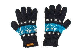 Rękawiczki wełniane granatowe - Feltiness