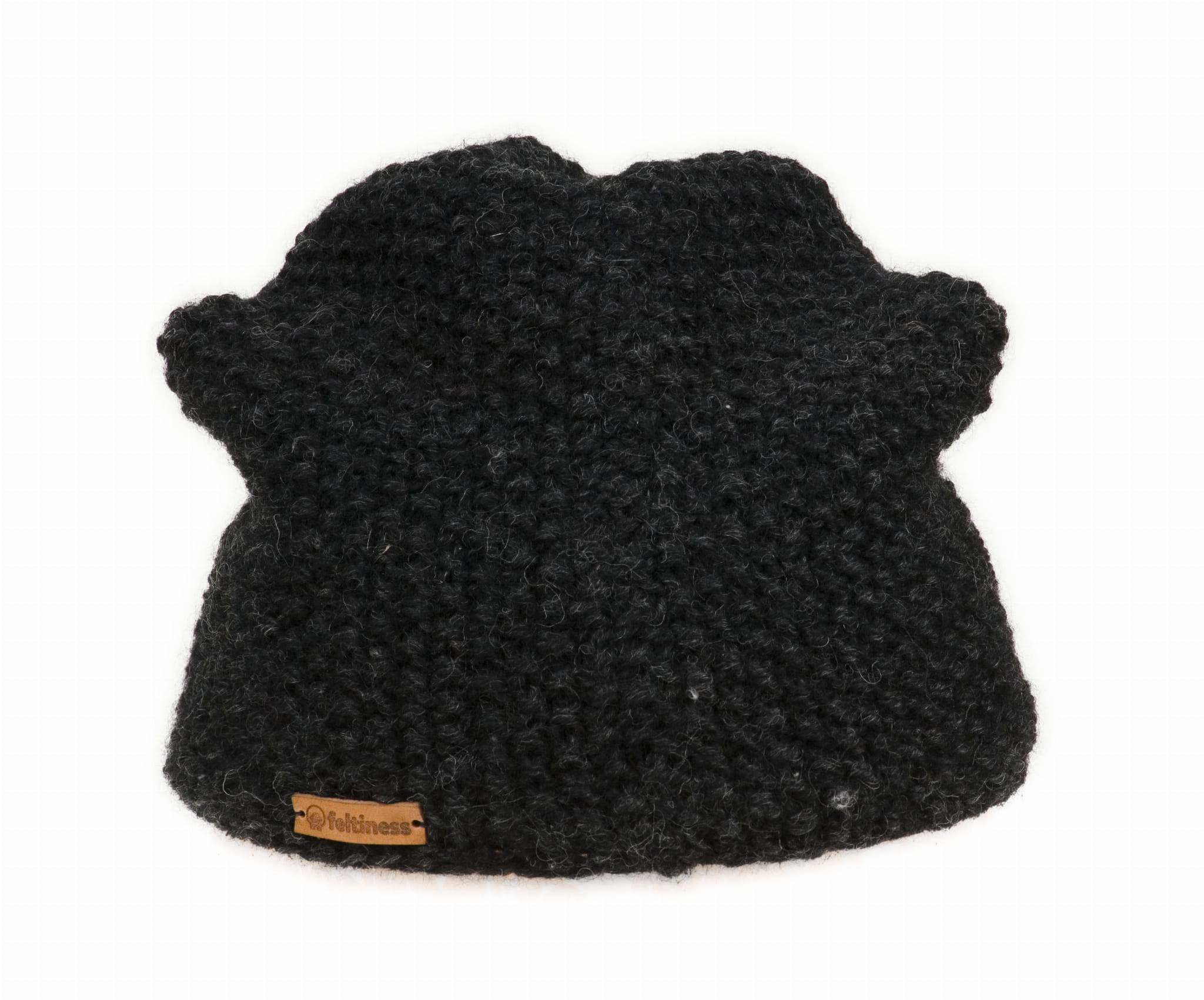 Czapka z wełny czarna - obrazek 5