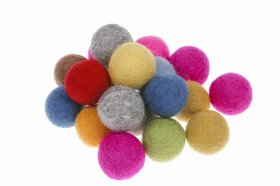 Kulki filcowe 3 cm  25 szt
