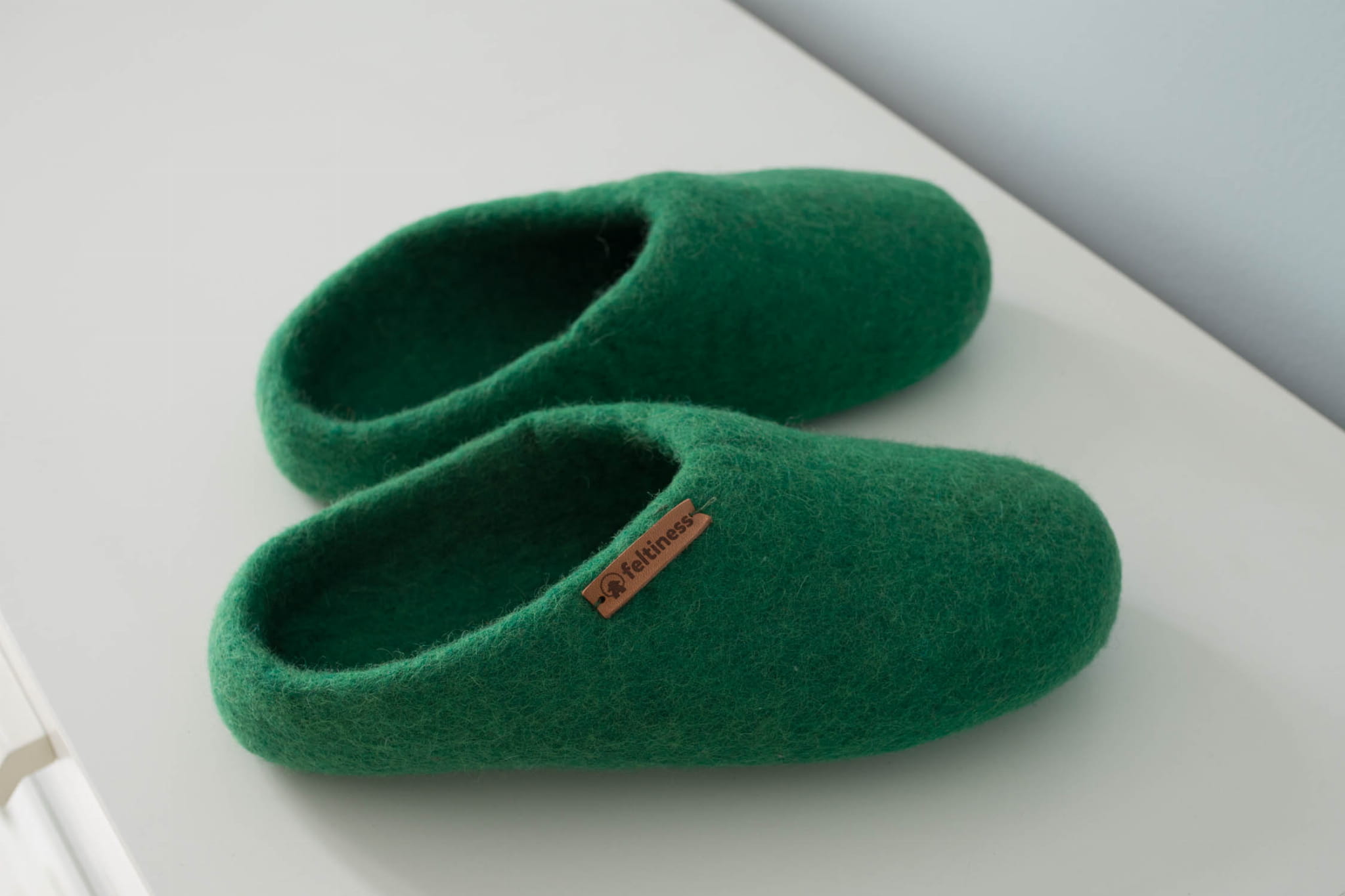 Paputy Zielone - kapcie wełniane - obrazek 7