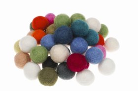 Kulki filcowe 2 cm 50 szt