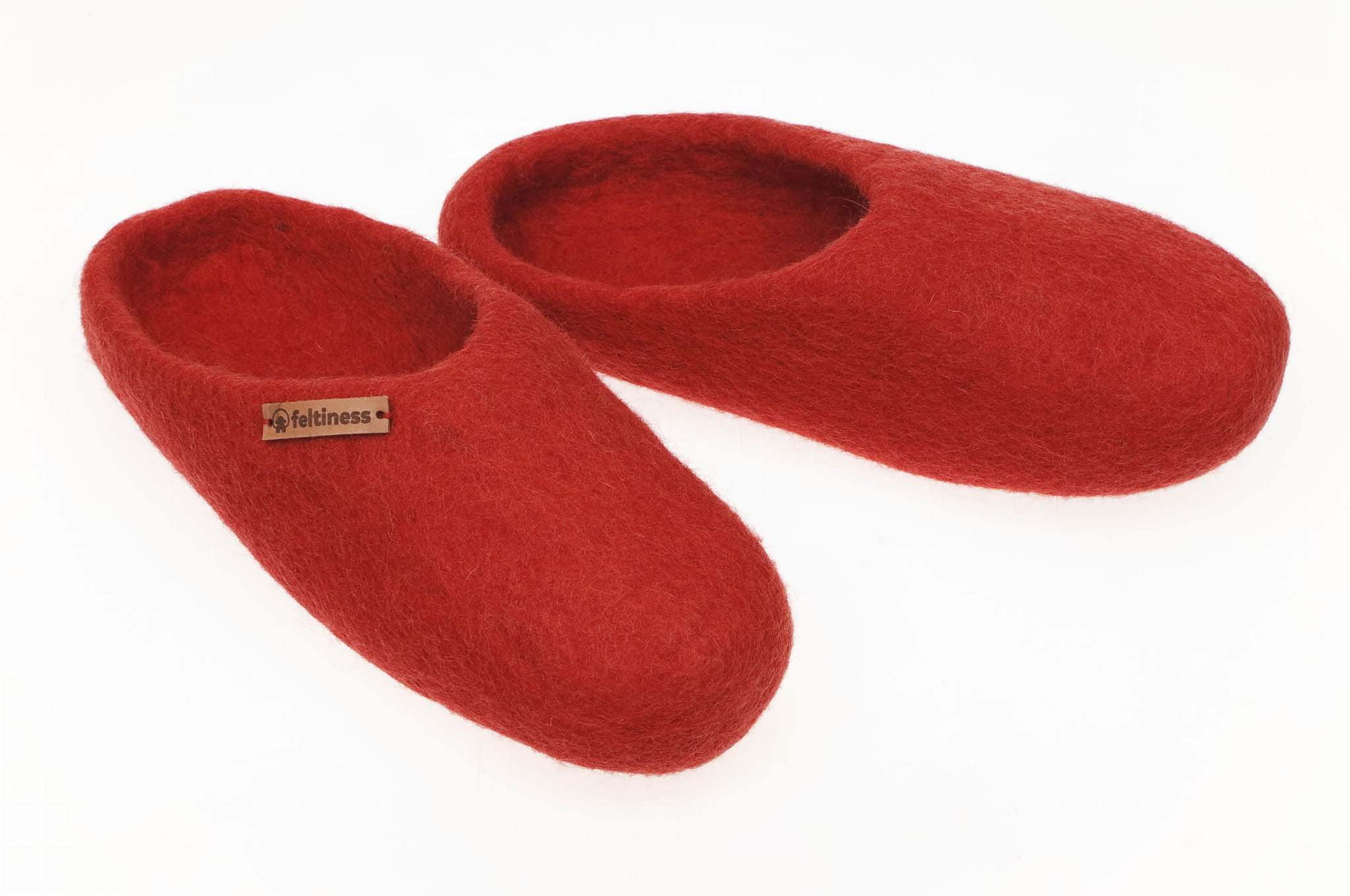 Paputy Czerwone - papcie wełniane - obrazek 6