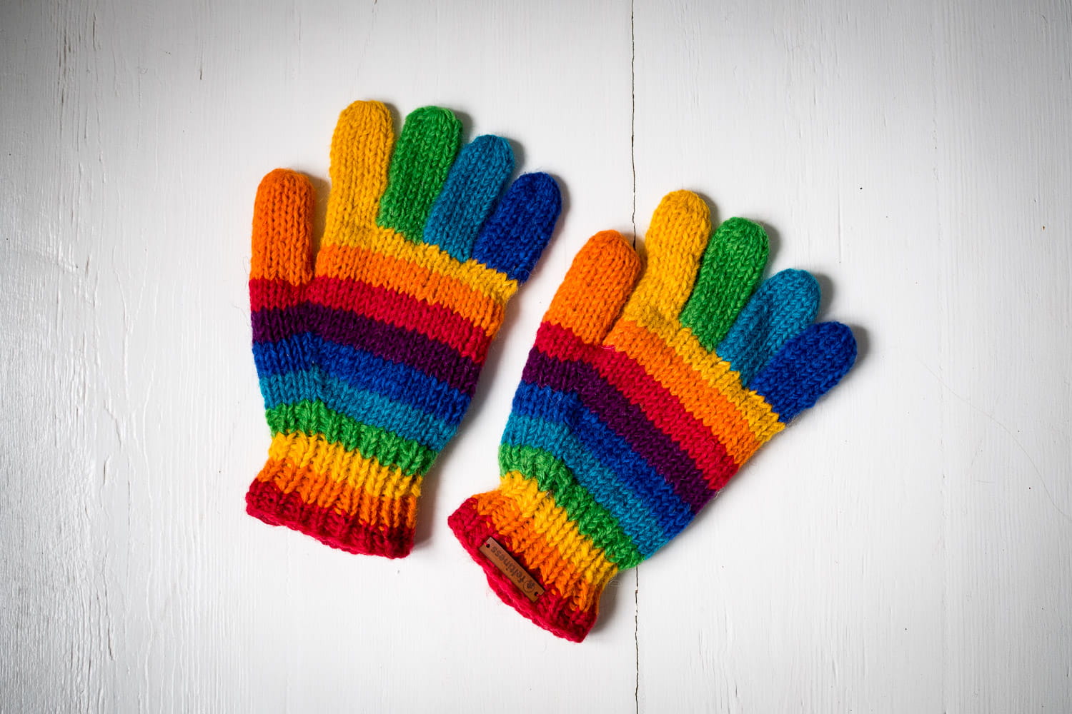 Rękawiczki wełniane Kolorowe - obrazek 3