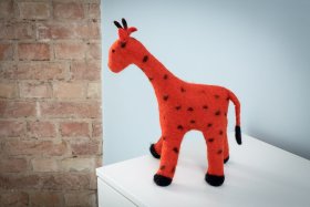 Żyrafa - zwierzak filcowy