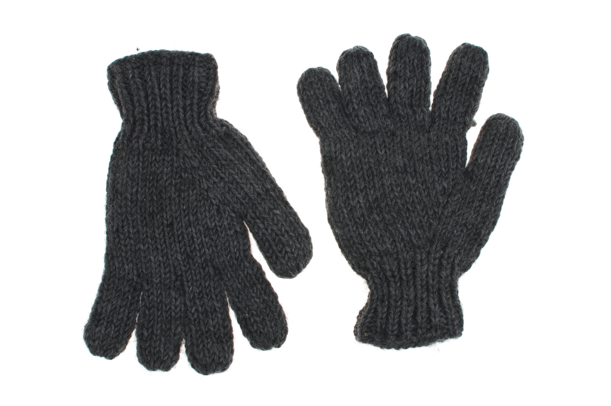 Rękawiczki z wełny popielate - obrazek 6