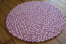 Alternative view of Dywan naturalny wełniany - Pudrowy Róż