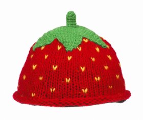 Czapka wełniana truskawka - Feltiness
