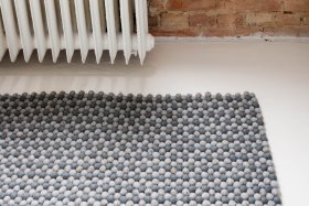 Dywan wełniany Jasny Popiel 200 x 145 cm - Feltiness