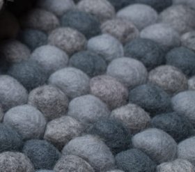 Dywan wełniany Jasny Popiel 200 x 145 cm - Feltiness